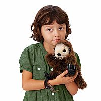 BABY SEA OTTER HAND PUPPET