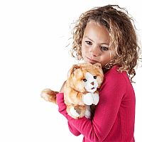 ORANGE TABBY KITTEN HAND PUPPET