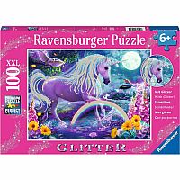 GLITTER UNICORN 100PC PUZ