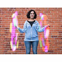 LED Poi - Spin-lightS (Pair) with Tail Covers