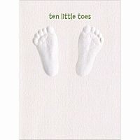 BABYS FEET NEW BABY CARD