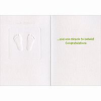 BABYS FEET NEW BABY CARD