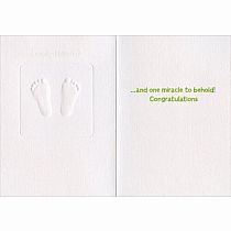 BABYS FEET NEW BABY CARD