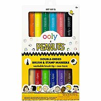 PEANUTS DOUBLE END BRUSH/STAMP