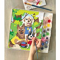 iHeartArt Paint by Numbers - Dogs' Day Out