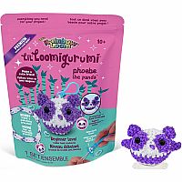 LOOMIGURUMI ANIMALS PURPLE PANDA