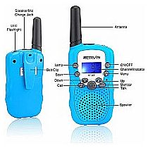 Retevis Walkie Talkies LT Blue w FLASHLIGHT