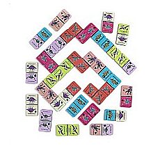 Giant Shiny Dinosaur Dominoes 28 pcs