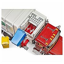 BRUDER MACK GARBAGE TRUCK SIDE