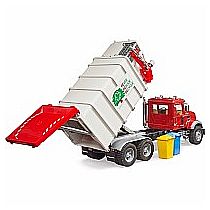 BRUDER MACK GARBAGE TRUCK SIDE