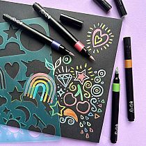 METALLIC DREAMS DOODLE PAD