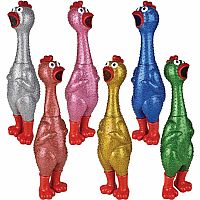 GIANT SPARKLE RUBBER CHICKEN