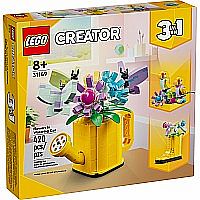 LEGO FLOWERS IN WATERING CAN