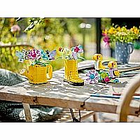 LEGO FLOWERS IN WATERING CAN