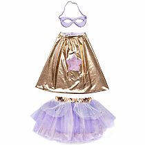 SUPER DUPER TUTU/CAPE  LILAC/GOLD