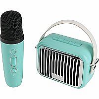 POCKET KARAOKE SPEAKER/MIC TEAL