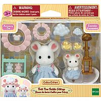 CC BATHTIME BUBBLE SIBLINGS--Calico Critters