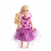 DOLL DRESS PURPLE BLOSSM FAIRY