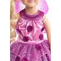 DOLL DRESS PURPLE BLOSSM FAIRY