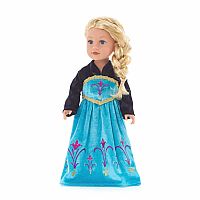 DOLL DRESS ICE PRINCESS CORONATION