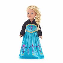 DOLL DRESS ICE PRINCESS CORONATION