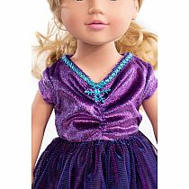 DOLL DRESS PURPLE ICE PRINCESS