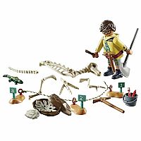 PM ARCHAEOLICAL DIG W DINO SKELETON
